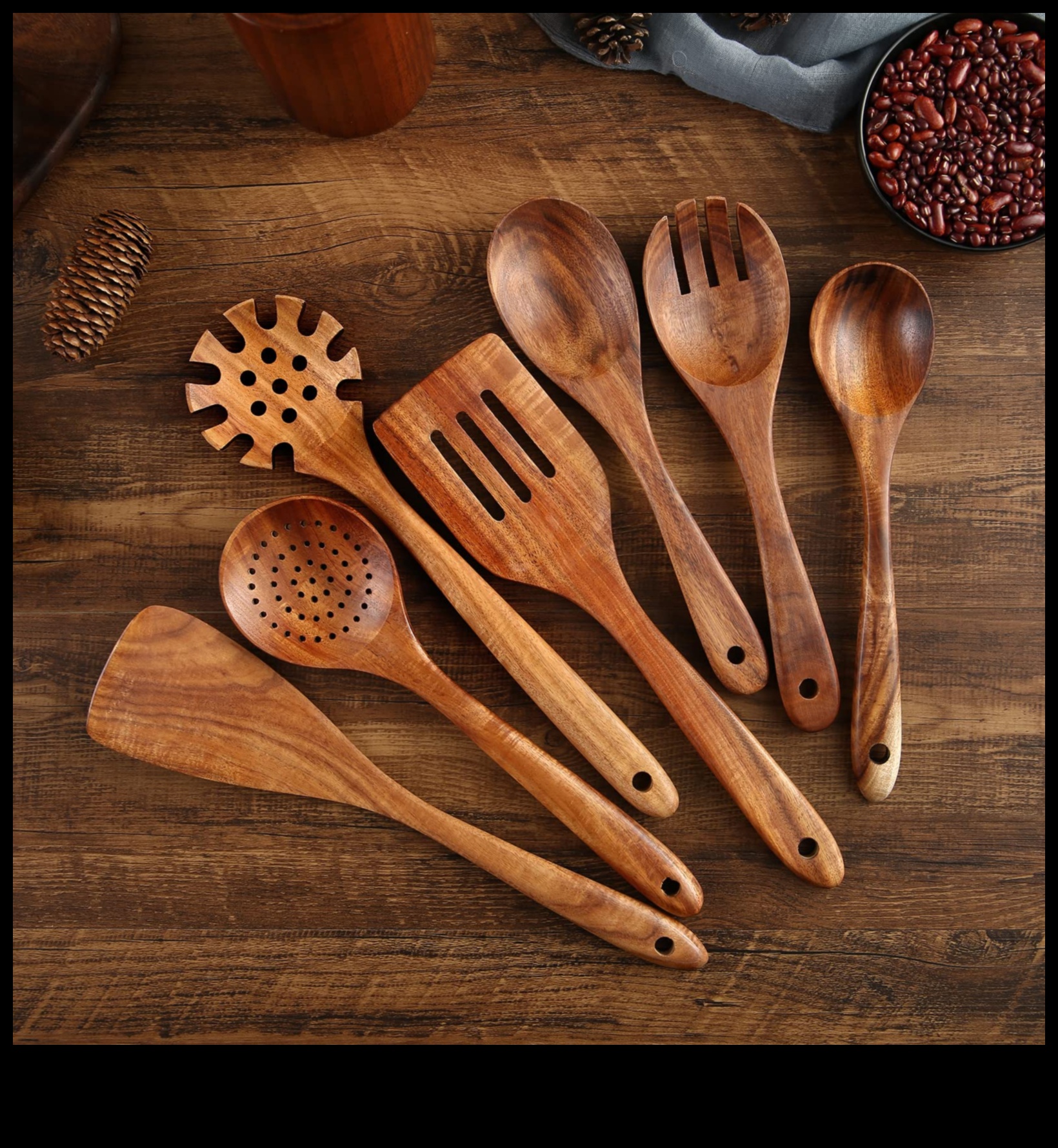היופי של כלי מטבח מעץ בעבודת יד 4 כלי עץ בעבודת יד: יצירת כלי מטבח פונקציונליים