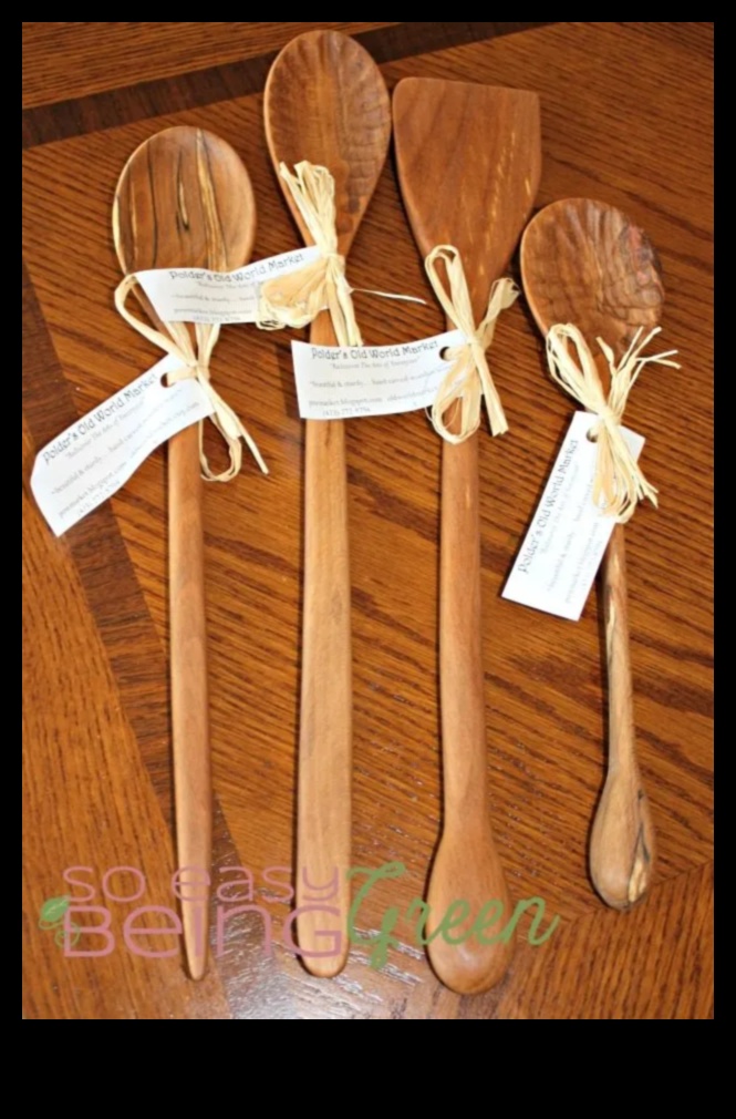 היופי של כלי מטבח מעץ בעבודת יד 2 כלי עץ בעבודת יד: יצירת כלי מטבח פונקציונליים