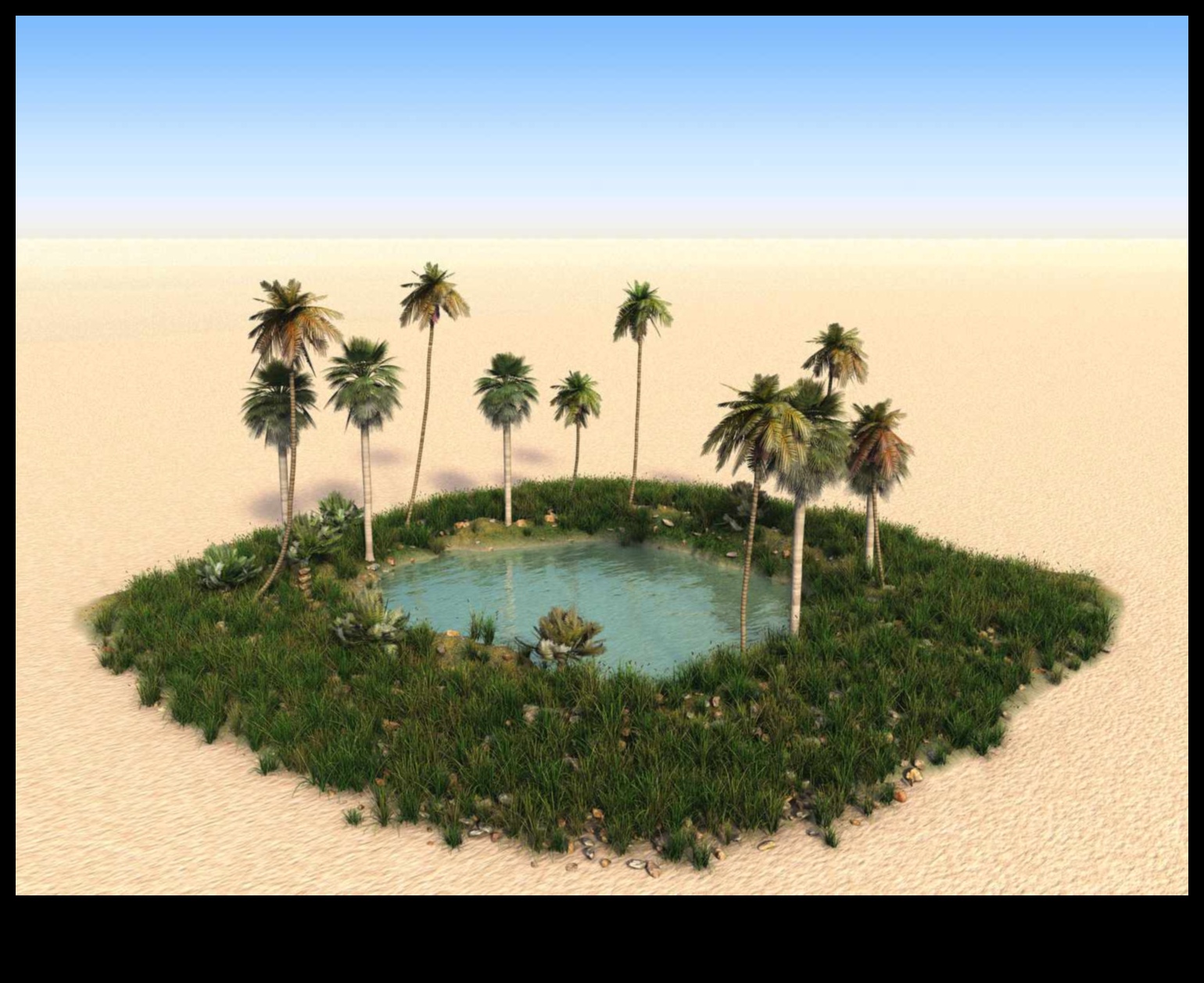 אואזיס נווה מדבר במדבר 1 נווה מדבר המדבר: חיים בין נופים צחיחים