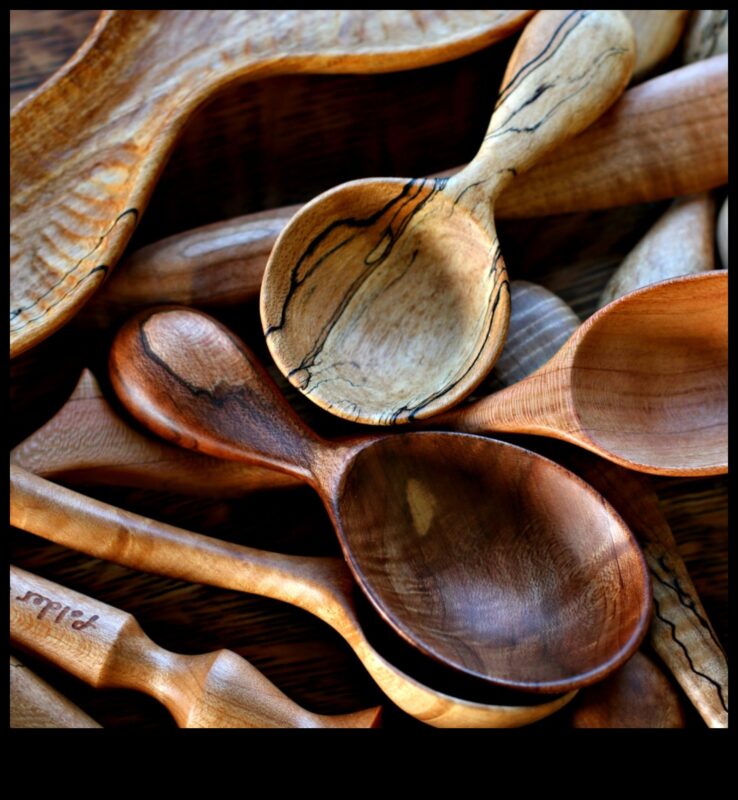 כלי עץ בעבודת יד: יצירת כלי מטבח פונקציונליים